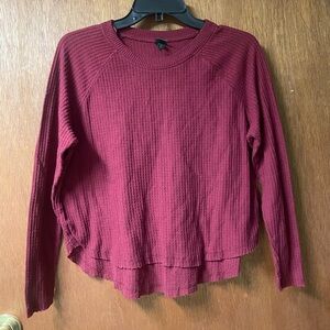 Wild Fable Maroon Long Sleeve Top
